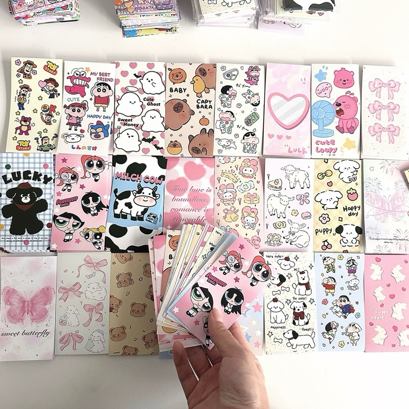 Sticker Packing Box Paket 100pcs