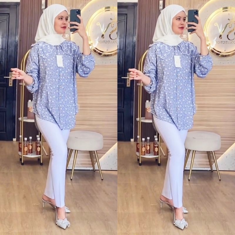 ATASAN KERAH BORDIR BUNGA