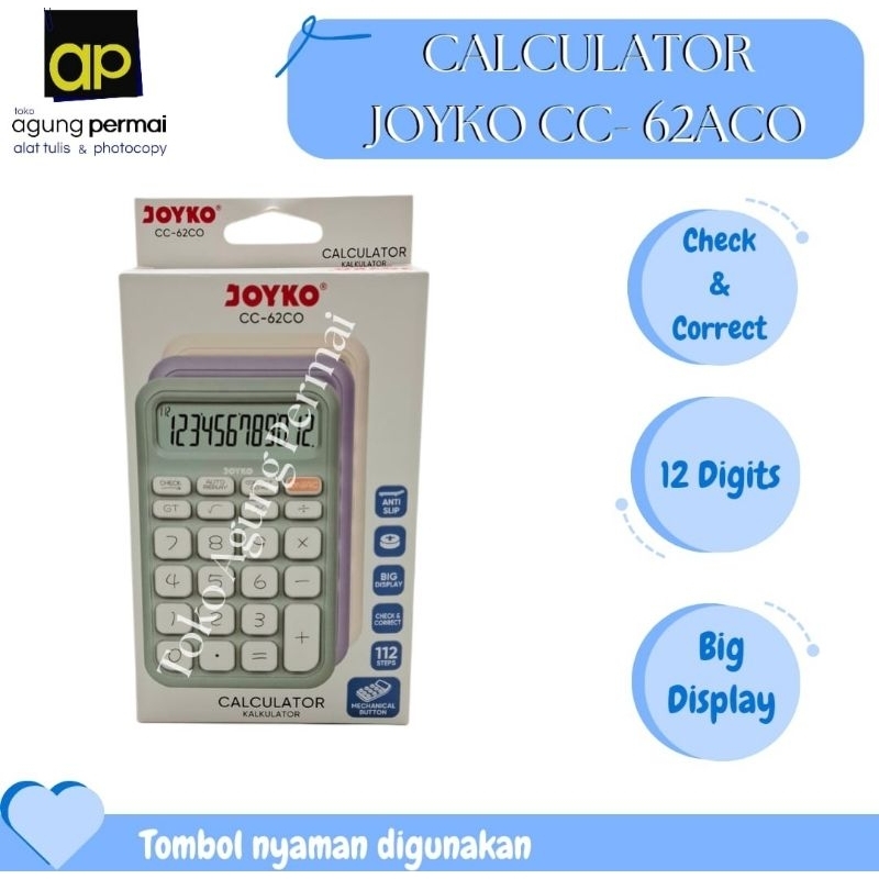 

Calculator Kalkulator Joyko CC 62 ACO