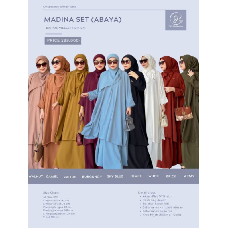 Madina Set (Abaya premium) part 2 By DYN CLOTHING