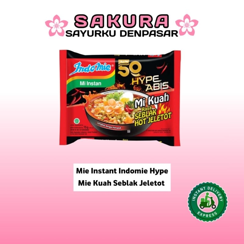 

Mie Indomie Instant Hype Seblak Jeletot - SAKURA