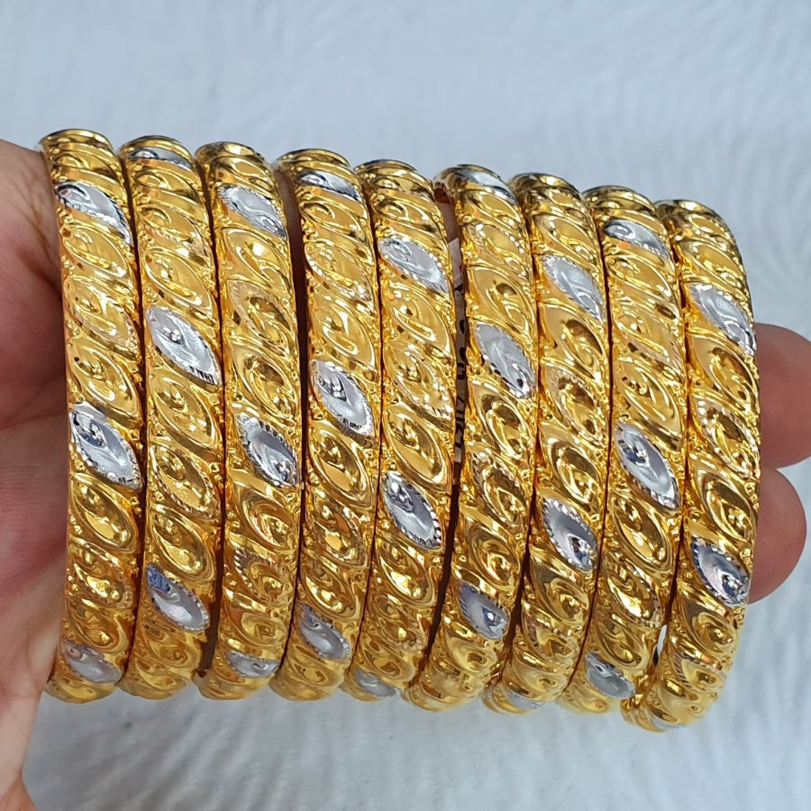gelang bangkokan model daun emas 70% 700 70 % *per biji