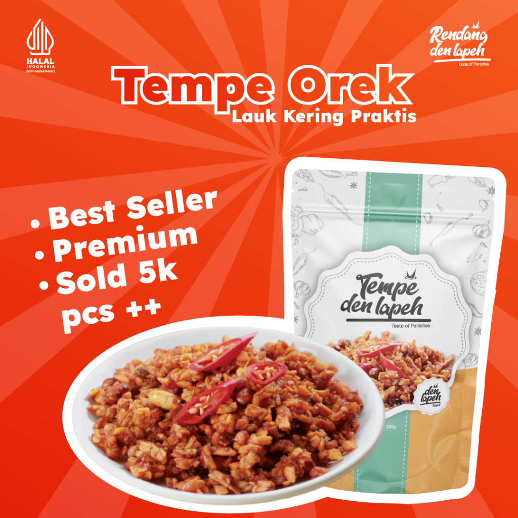 

TEMPE OREK BALADO PLUS KACANG DAN TERI MEDAN | TEMPE OREK ENAK BEST SELLER | KEMASAN VAKUM