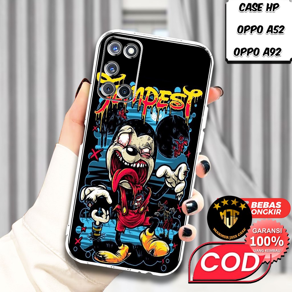 Case OPPO A52 / OPPO A92 - Casing OPPO A52 Motif (KILLER) - Softcase Premium Fourside - Bening Trans