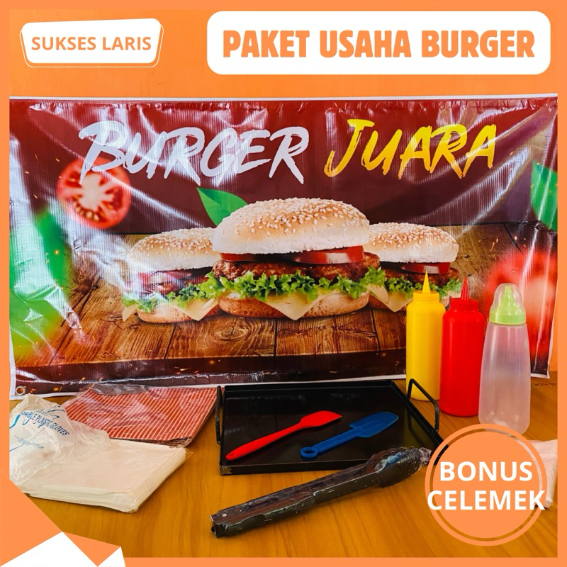 PAKET USAHA BURGER | PAKET USAHA BURGER SOSIS BAKAR | WAJAN SOSIS BAKAR | ALAT PANGGANG BURGER ROTI 