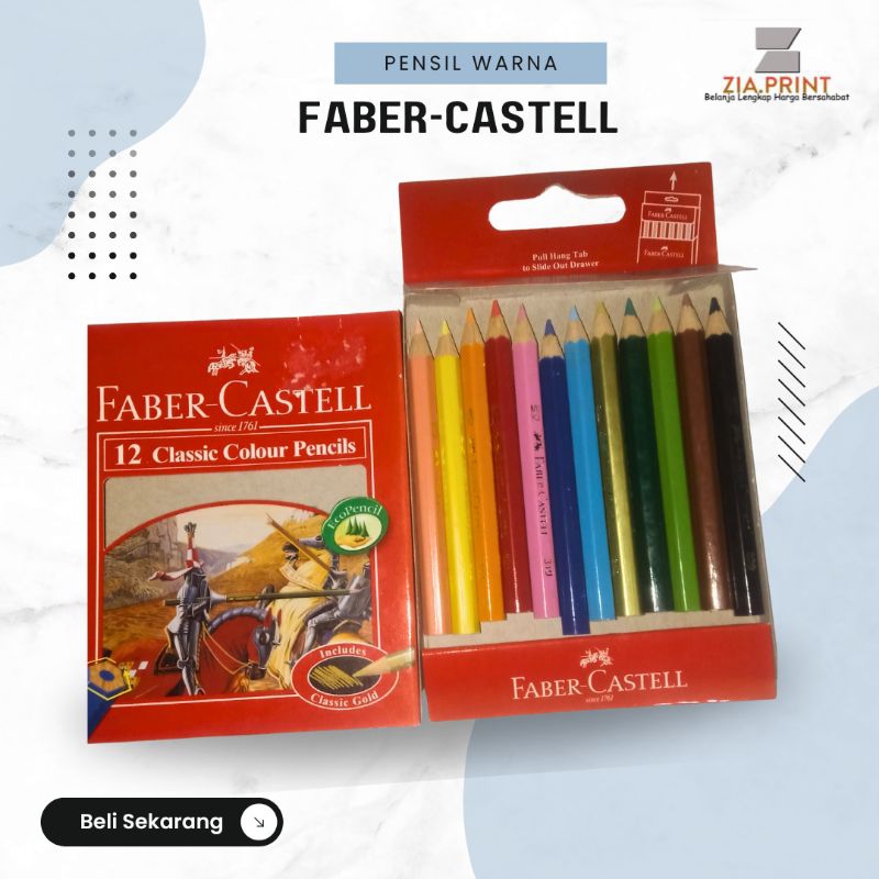 

Pensil warna FABER-CASTELL 12 Clasic Colour Pencils
