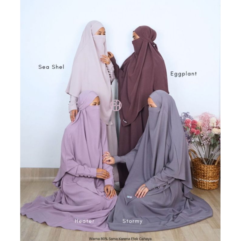 GAMIS PELANGI DINARA / SIMPEL ELEGAN/ ABAYA/ GAMIS POLOS