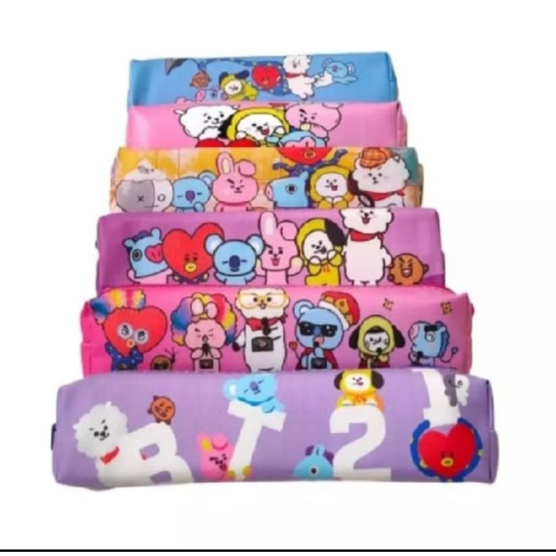 

6/12 PCS TEPAK PENSIL BTS/TEMPAT PENSIL LONTONG BTS