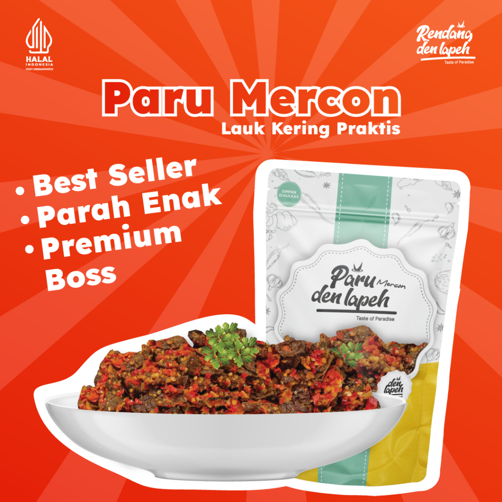 

Paru Mercon Pedas Paru Sapi Oseng Balado Premium Halal