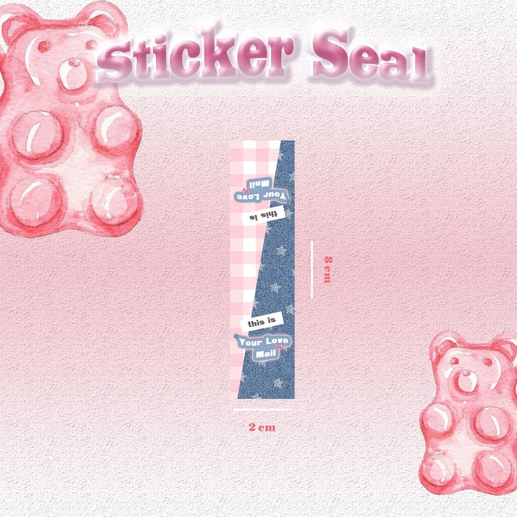 

STIKER SEALING/LABEL UKURAN 2X8cm