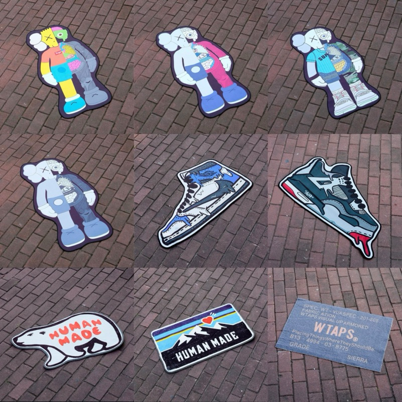 Karpet Lantai Aesthetic Custom (KAWS, WTAPS, VANS, SUPREME) Rug Keset Aesthetic