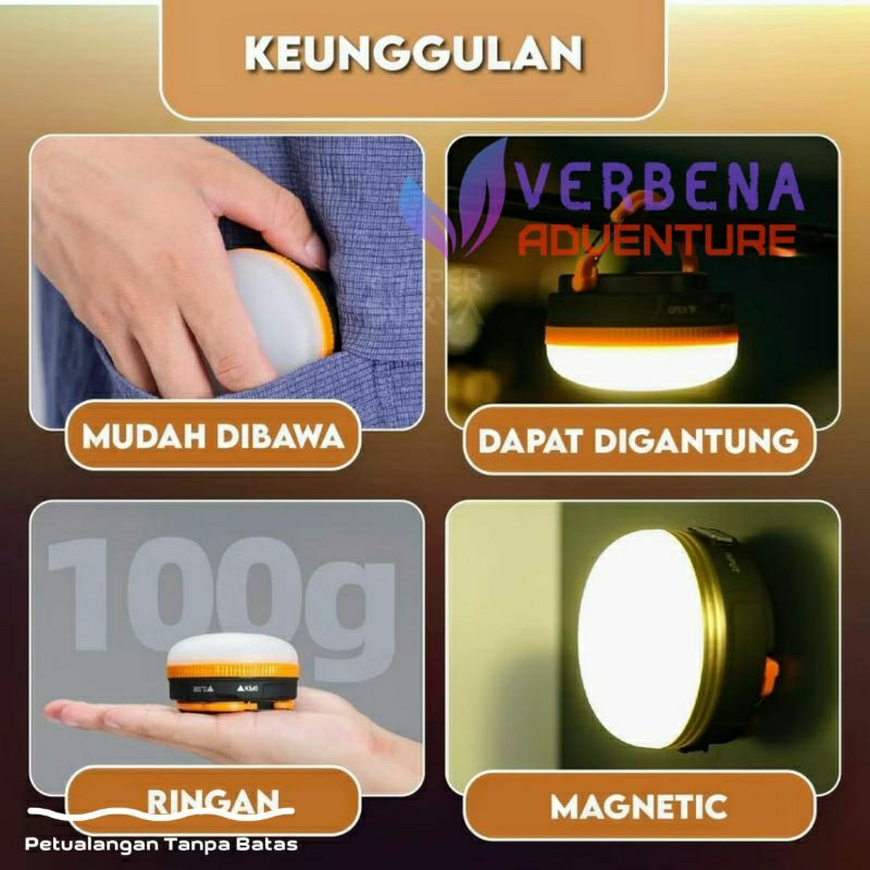 Lampu tenda bakpao lampu tenda camping