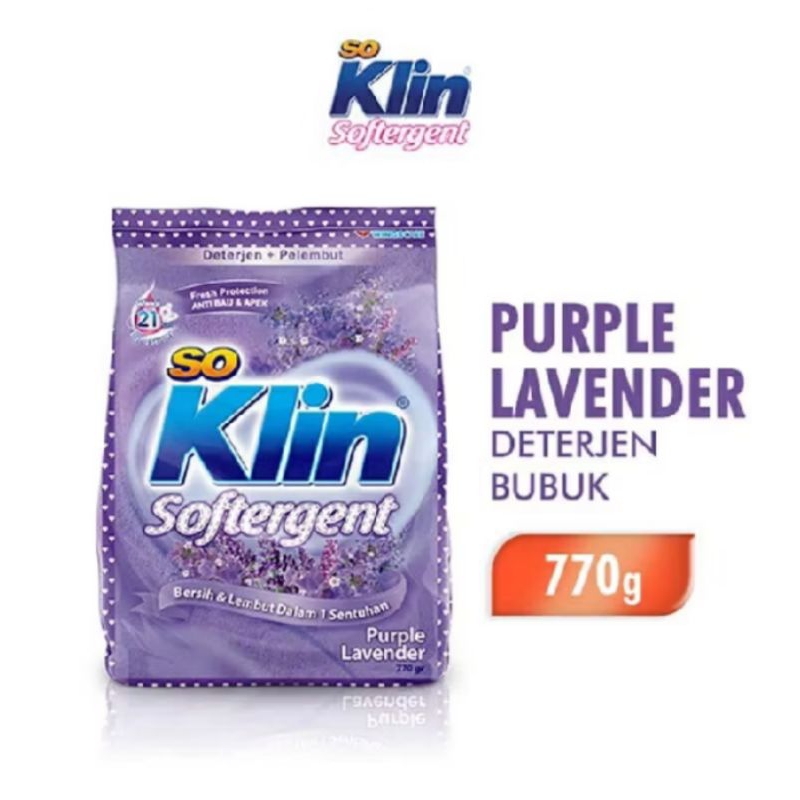 So Klin Deterjen Bubuk Purple Lavender 770gr