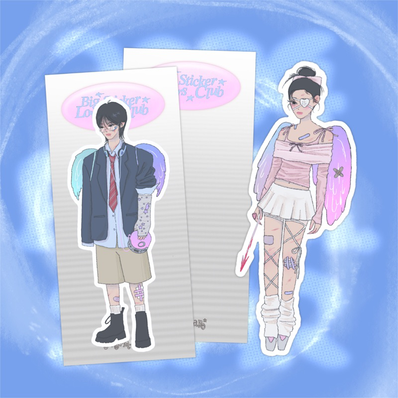 

[from.star] BIG STICKER LOVERS CLUB | Diecut Hologram Sticker