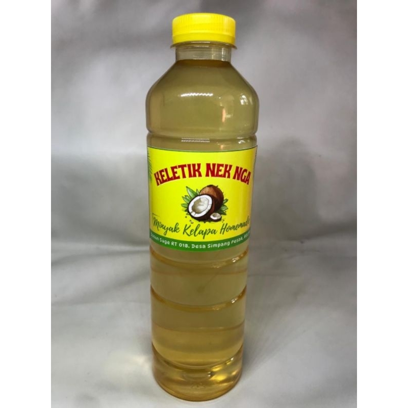 

Keletik Nek Nga minyak kelapa homemade murni tanpa campuran bahan kimia