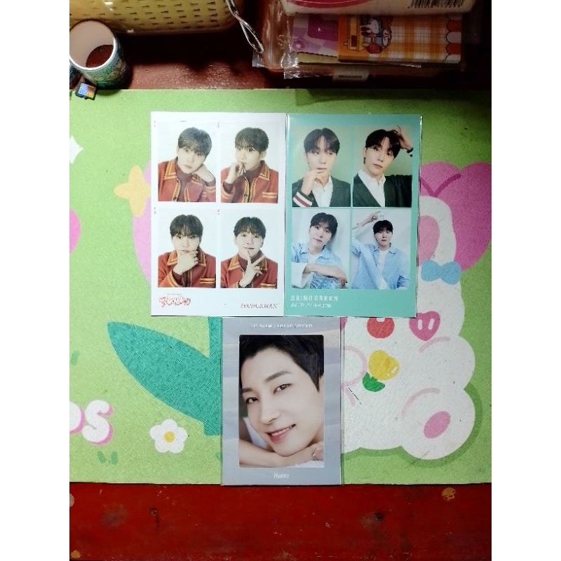 READY STOCK Postcard Wonwoo Huxley Seungkwan 4 cuts follow Seungkwan 4 cuts bring green