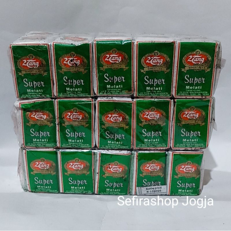 

Teh 2 Tang Super Melati Hijau 1 Slop (10 bks x 40 gr)