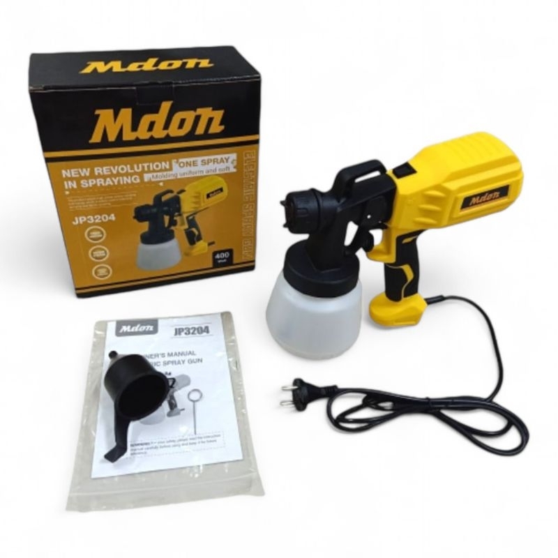 MDON Spray Gun Elektrik Semprot 400Watt 800ml JP3204 / Spet Deco Listrik Alat Semprotan Cat 800 ml J