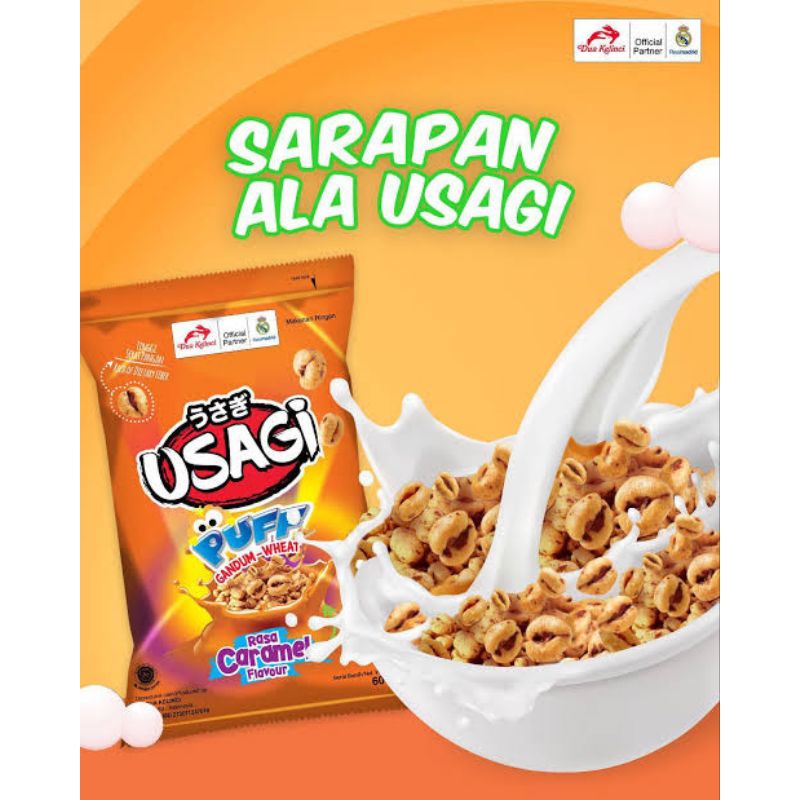 

DUA KELINCI USAGI puff caramel sharepack | Puff caramel | gandum - wheat 8x10gr