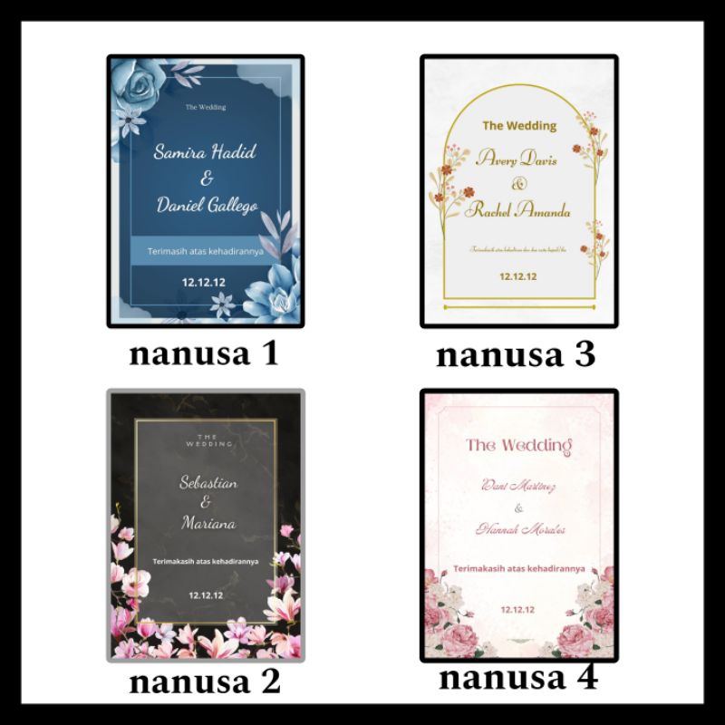 

RB (60 pcs) Pita dan hang tag souvenir BISA REQUEST TEMA