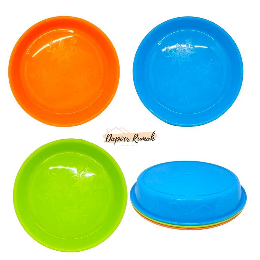 Nampan Plastik Bulat 30 Cm/Nampan Plastik Bunga/Nampan Gorengan/Nampan Kopi