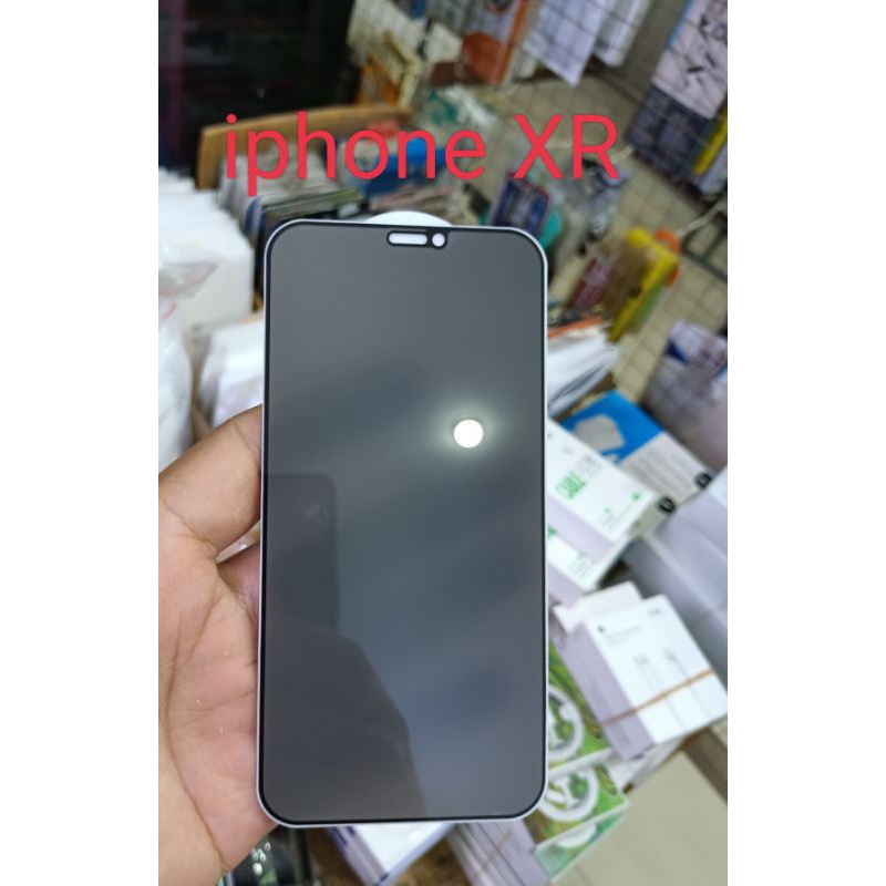 Iphone XR /Iphone xr /Antigores iphone xr /Tempel glass privasi iphone xr /Antigores kaca privasi ip