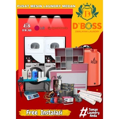 DBOSS - PAKET USAHA LAUNDRY TERIMA BERES LG 20KG SPEEDQUEEN 15KG