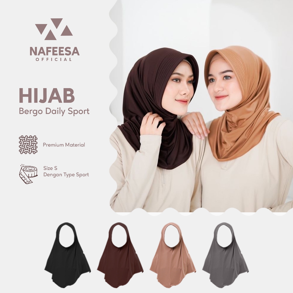 NAFEESA - Hijab Bergo Sport