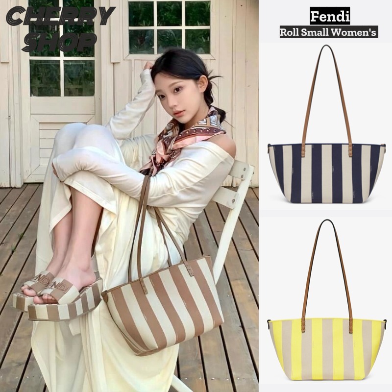 ✨Fendi Roll Small Women's Shopping Bag Tas belanja kecil Fendi ala wanita