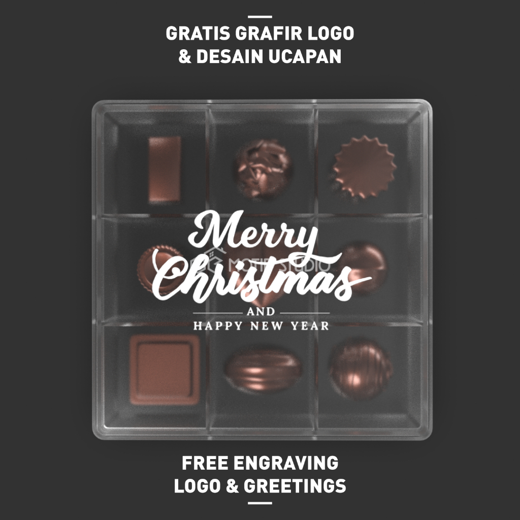 

CHOCOLATE CHOCO COKLAT HAMPERS HAMPER PACKAGING GIFT BOX ACRYLIC SUVENIR SOUVENIR MERCHANDISE KOTAK DUS KEMASAN KUE KERING HADIAH BINGKISAN NATAL TAHUN BARU MERRY CHRISTMAS AKRILIK BENING BOKS PREMIUM ELEGAN ISI 9 CUSTOM DESAIN GRAFIR TULISAN UCAPAN LOGO