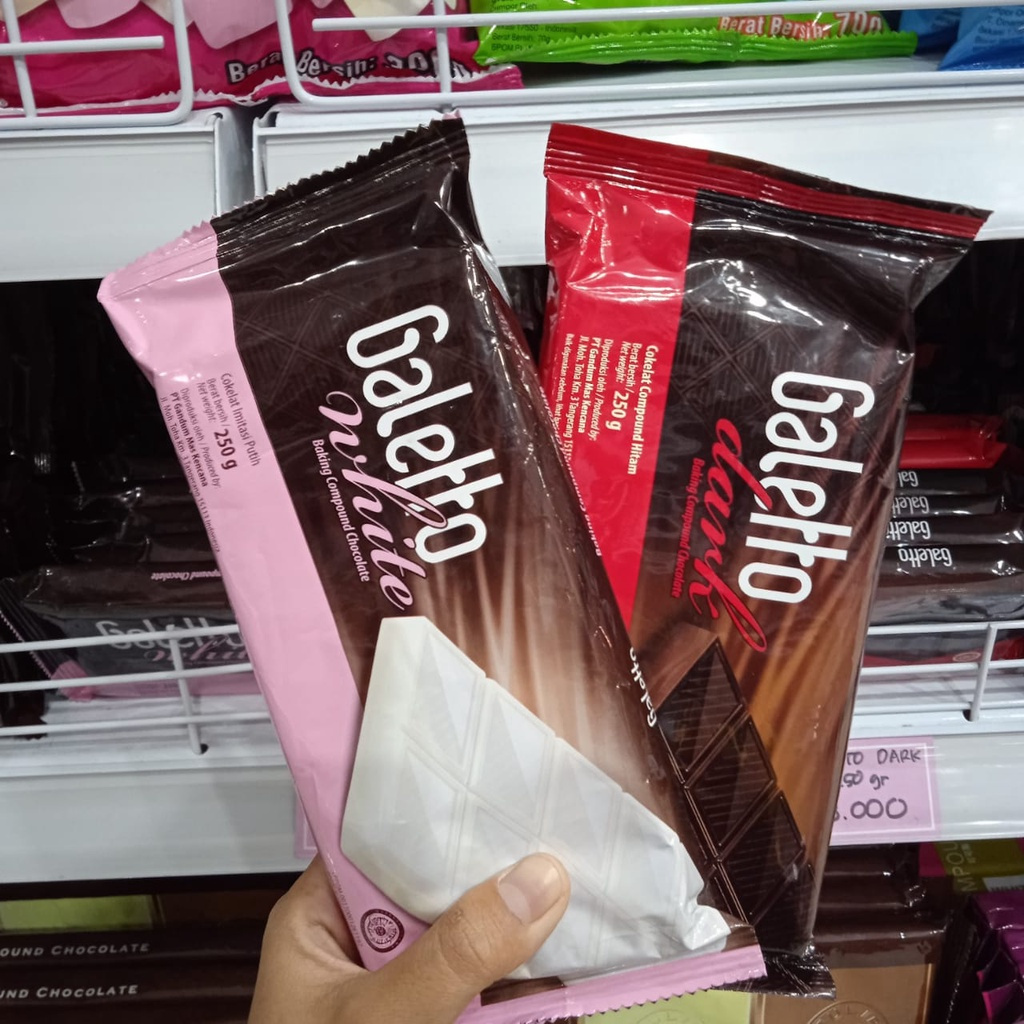 

BIG PROMO DISKON Coklat Batangan / Coklat Compound Galetto Dark / White