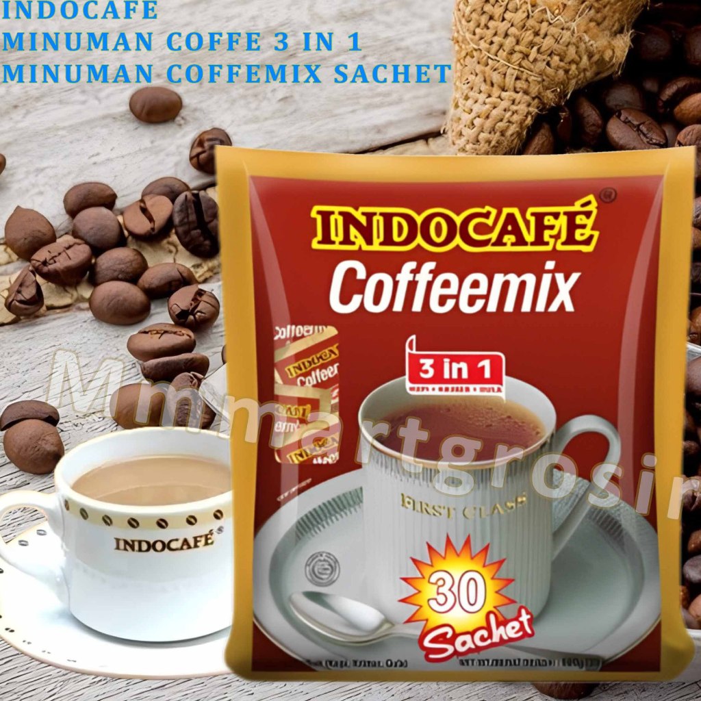 

Indocafe / Minuman Kopi Sachet / Coffeemix 3in1 / Isi 30 Sachet 600gr