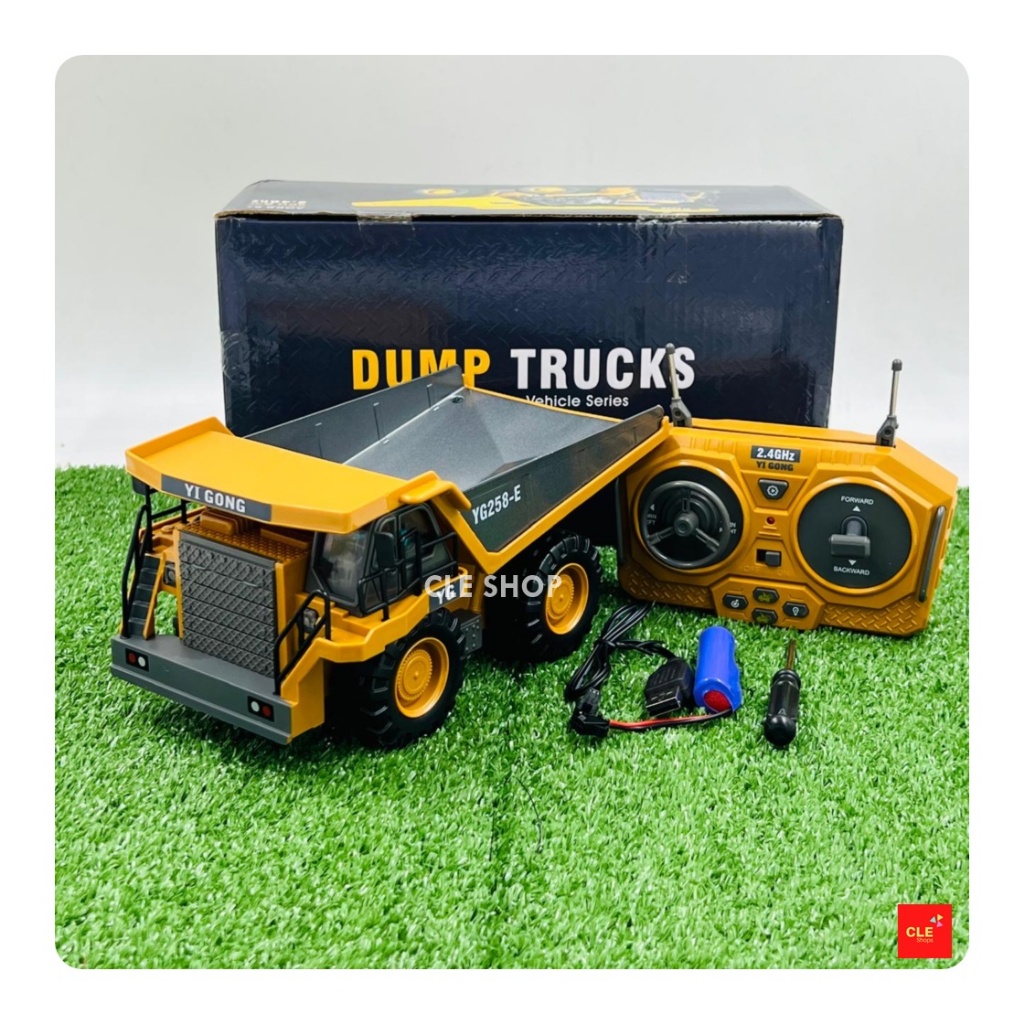 Mainan Mobil Remot Kontrol Truk Excavator Buldozer Dump Truk charger