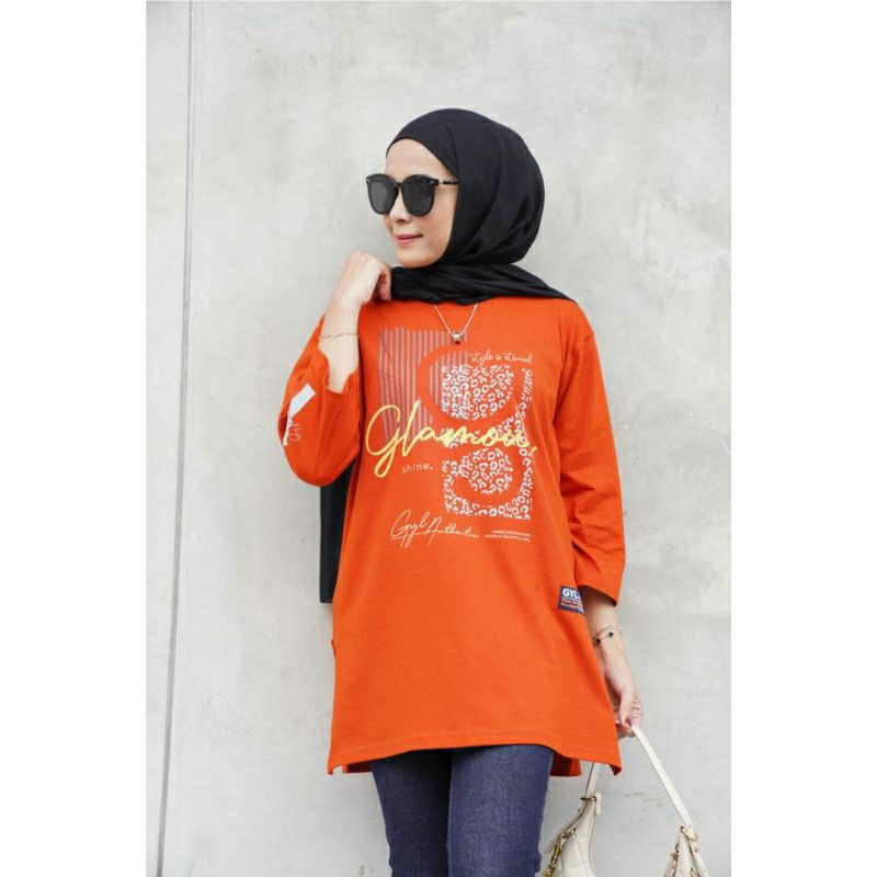 Kaos oversize  gyl original blouse wanita kekinian