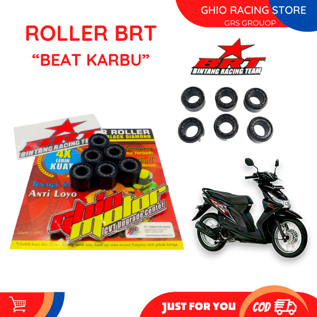 Eceran Roller BRT Beat Scoopy spacy (Karbu) 7 8 9 10 11 12 Gram Roler ecer mix oplos Roller Eceran m