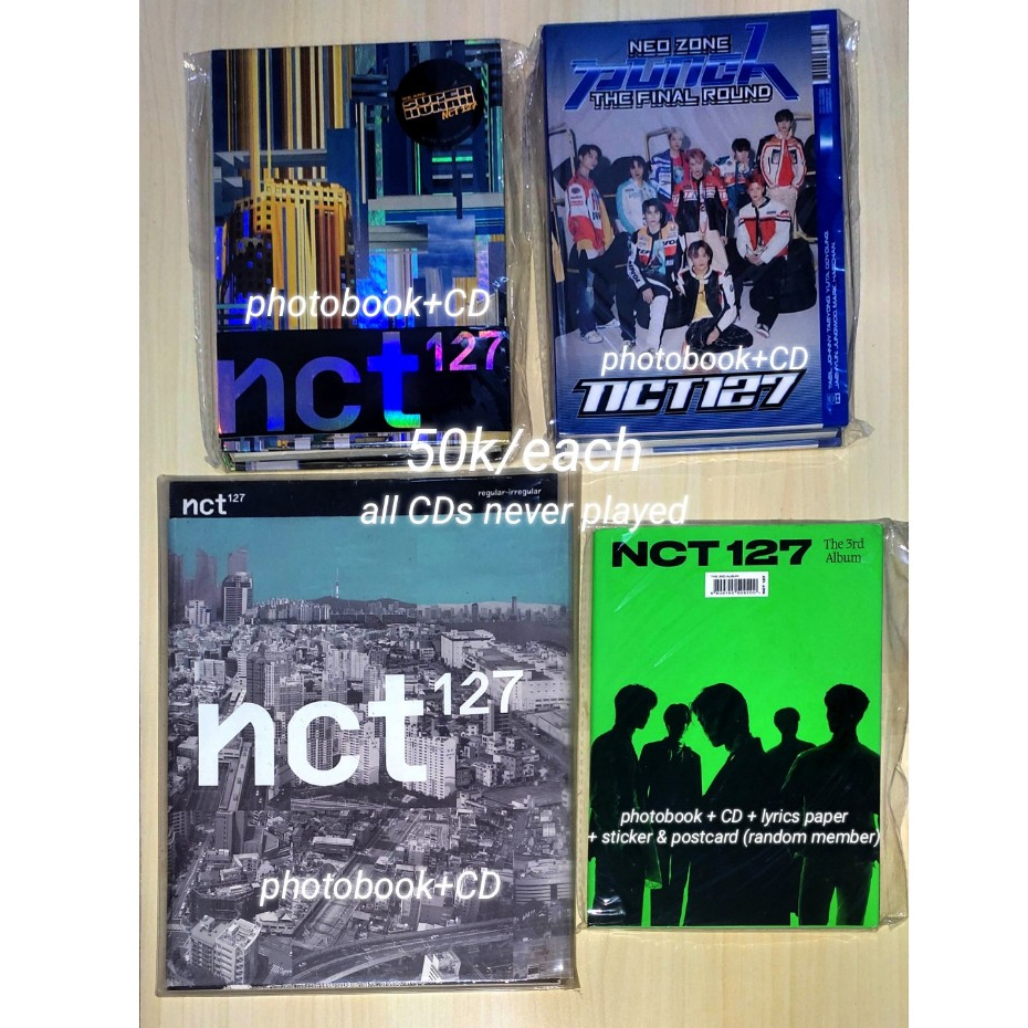 [BISA COD] nct 127 official album sticky superhuman suhum punch 1st player irregular minus photocard