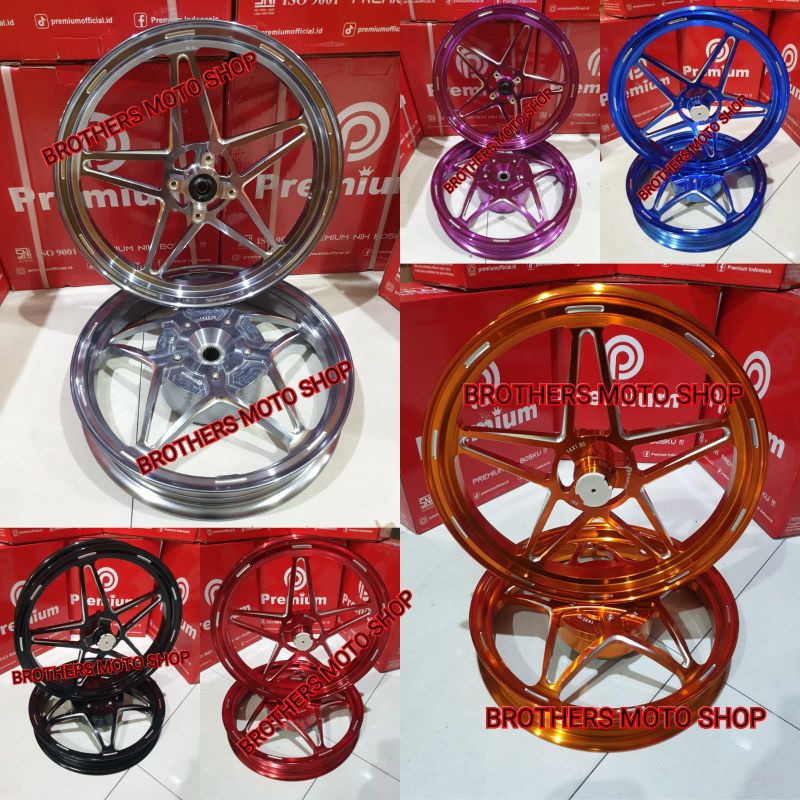 velg premium p5 vario125 velg premium bintang vario150 pelek racing X1R R215x14 F185x14 vario125 new