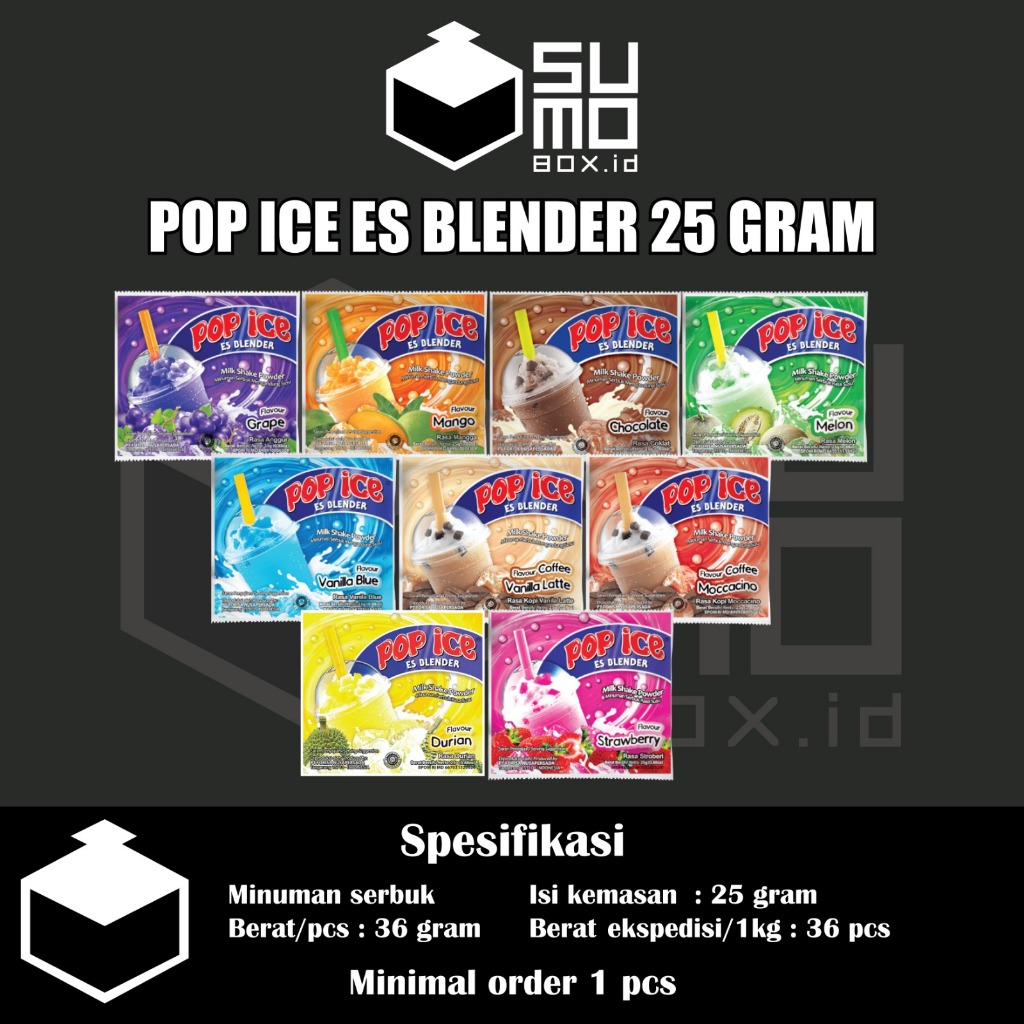 

Pop ice 25gram / Es blender sachet [ECERAN]