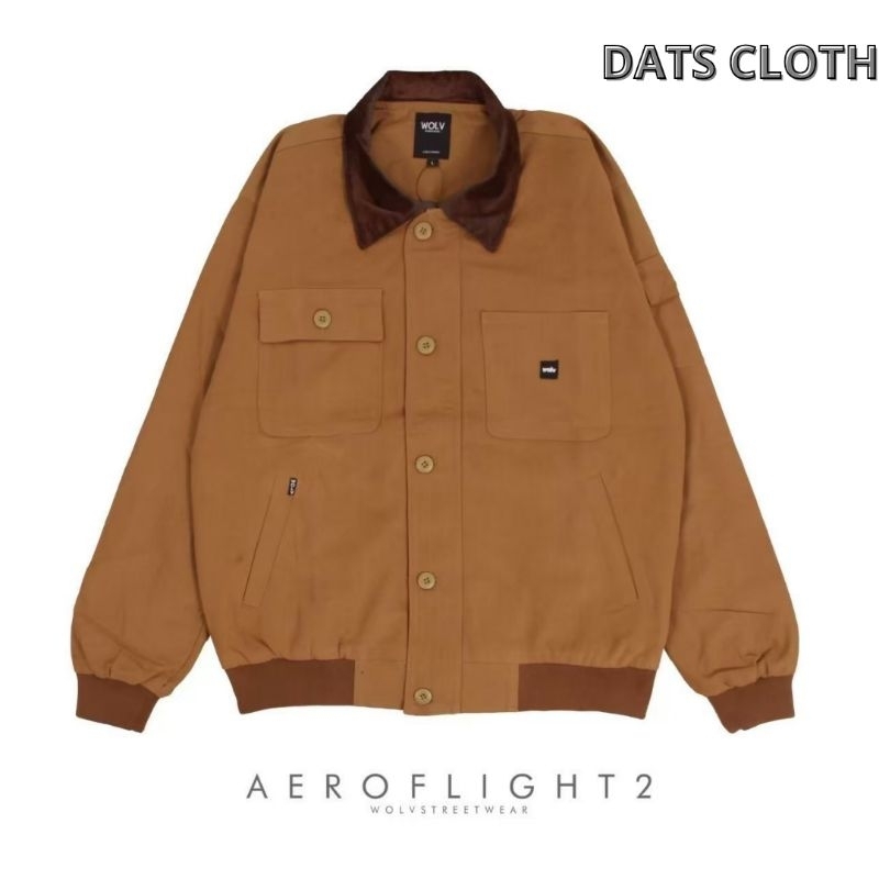 Jaket Aero Flight Vintage Caramel Pria Original Wolv / Jaket Pria / Jaket Flight