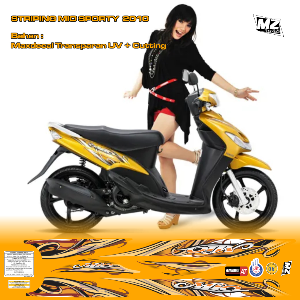 Decal/Sticker/Striping/Livery MIO SPORTY 2010/MIO SMILE 2010