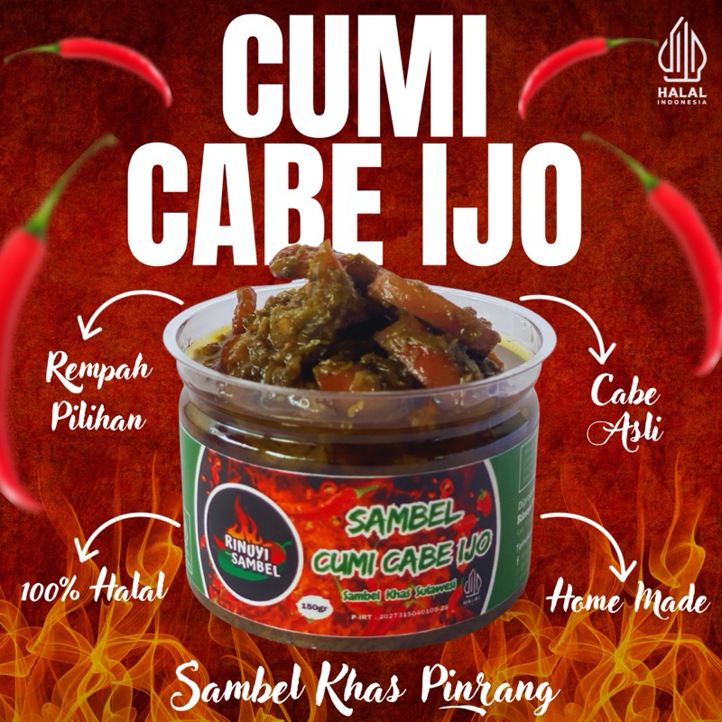 

Rinuyi Sambel - Cumi Cabe Ijo 130gr