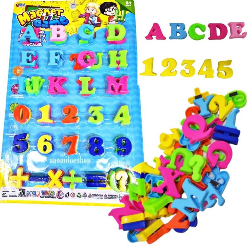 MAINAN EDUKASI ABJAD DAN ANGKA MAGNET