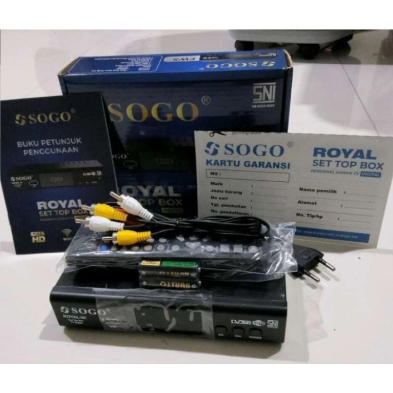 Set Top Box SOGO Digital TV Receiver STB untuk TV Tabung dan LCD/LED/mersh/biru