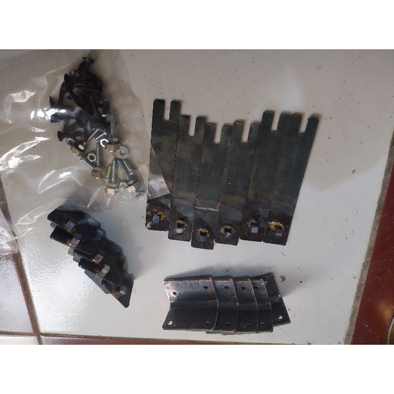 platina baja widia pulset dengan tangkai plat peti tebal lebar 2cm panjang 10cm