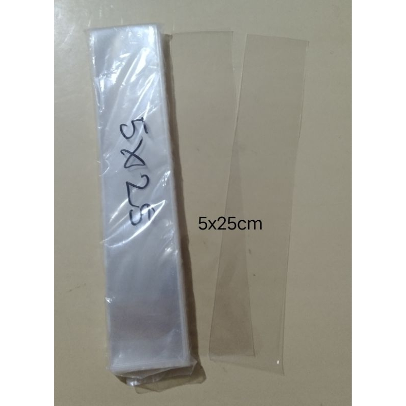 

Plastik OPP Plastik Kaca Bening Aksesoris Souvenir Ukuran 5x25cm Jual Per Pcs