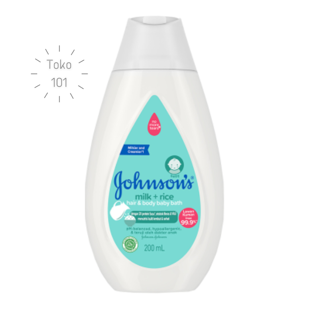 Johnson's Baby Sabun Mandi & Sampo Bayi Milk + Rice Botol