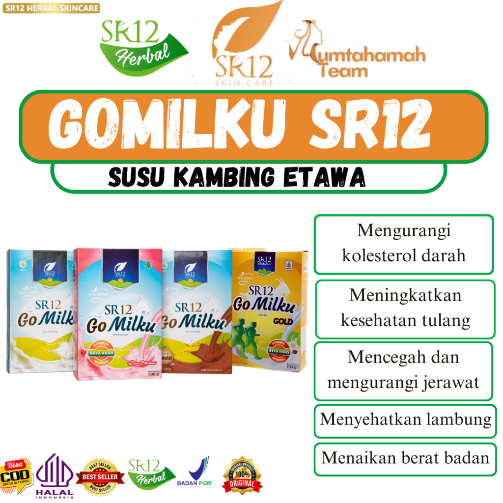 

GOMILKU SR12 SUSU KAMBING ETAWA PREMIUM HALAL