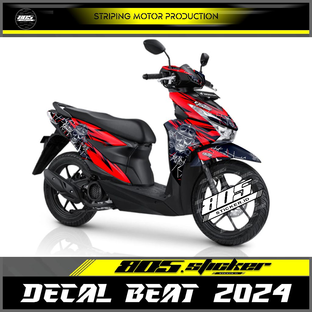 DECAL STIKER MOTOR BEAT STREET 2024/STIKER FULL BODY BEAT 2024 TERBARU