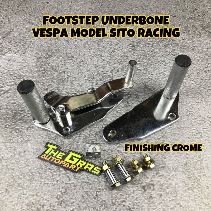 Footstep Vespa Racing Pijakan Kaki Vespa Underbone Vespa Underbhone Vespa Racing Footstep Pijakan Ka