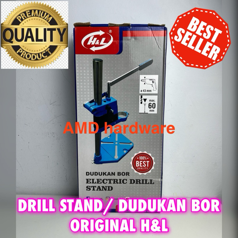 Tempat Dudukan Mesin Bor Drill Stand Standing Bor Tangan 10mm 13mm Adapter Duduk Belter
